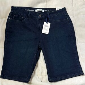 Croft & Barrow Women's Jean Shorts - Dark Blue